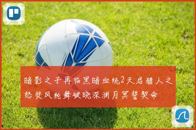 暗影之子再临黑暗血统2天启猎人之怒焚风轮舞破晓深渊月冥誓契命